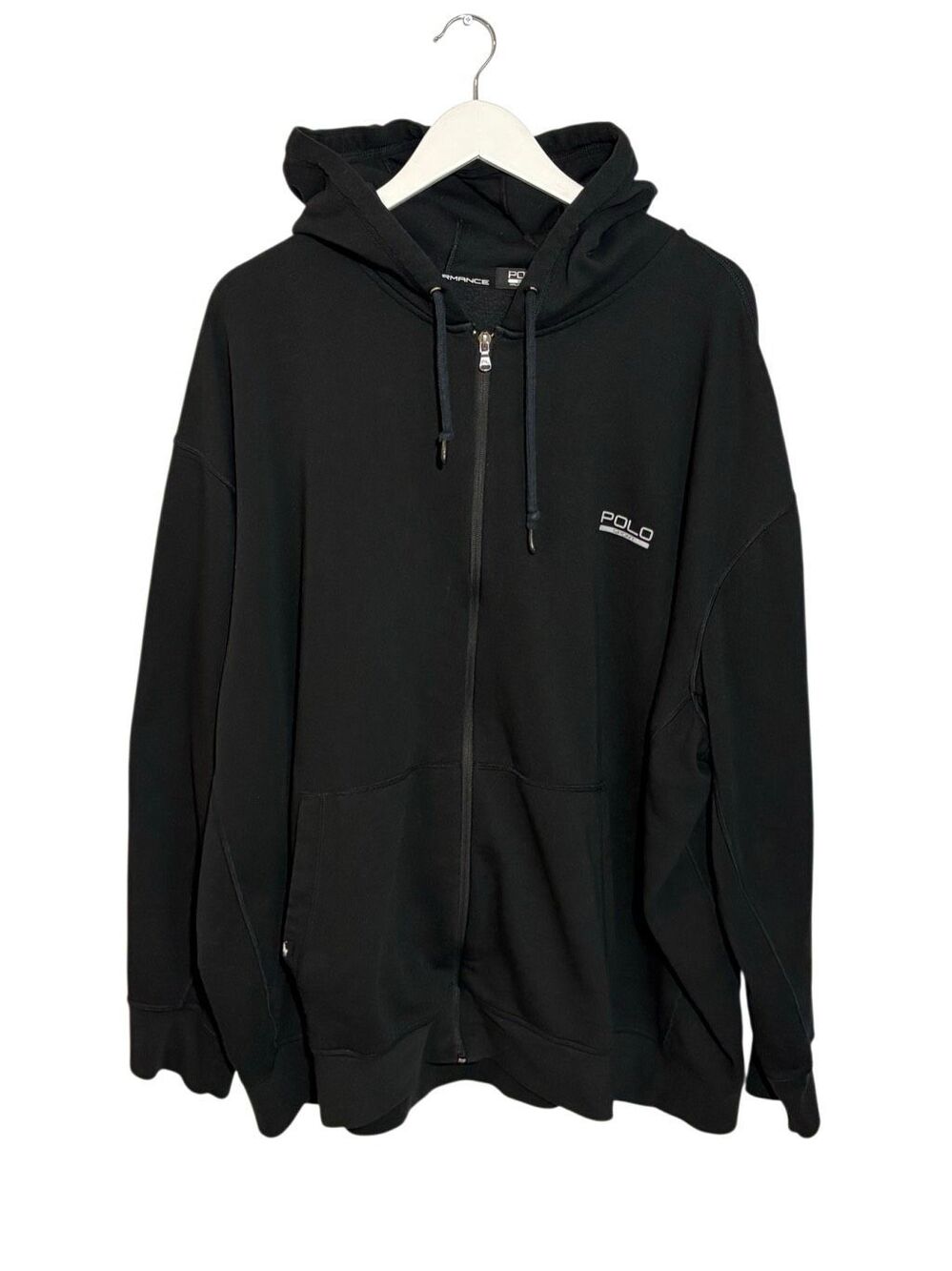 Polo Sport Ralph Lauren Performance full-zip black hoodie - 4XB